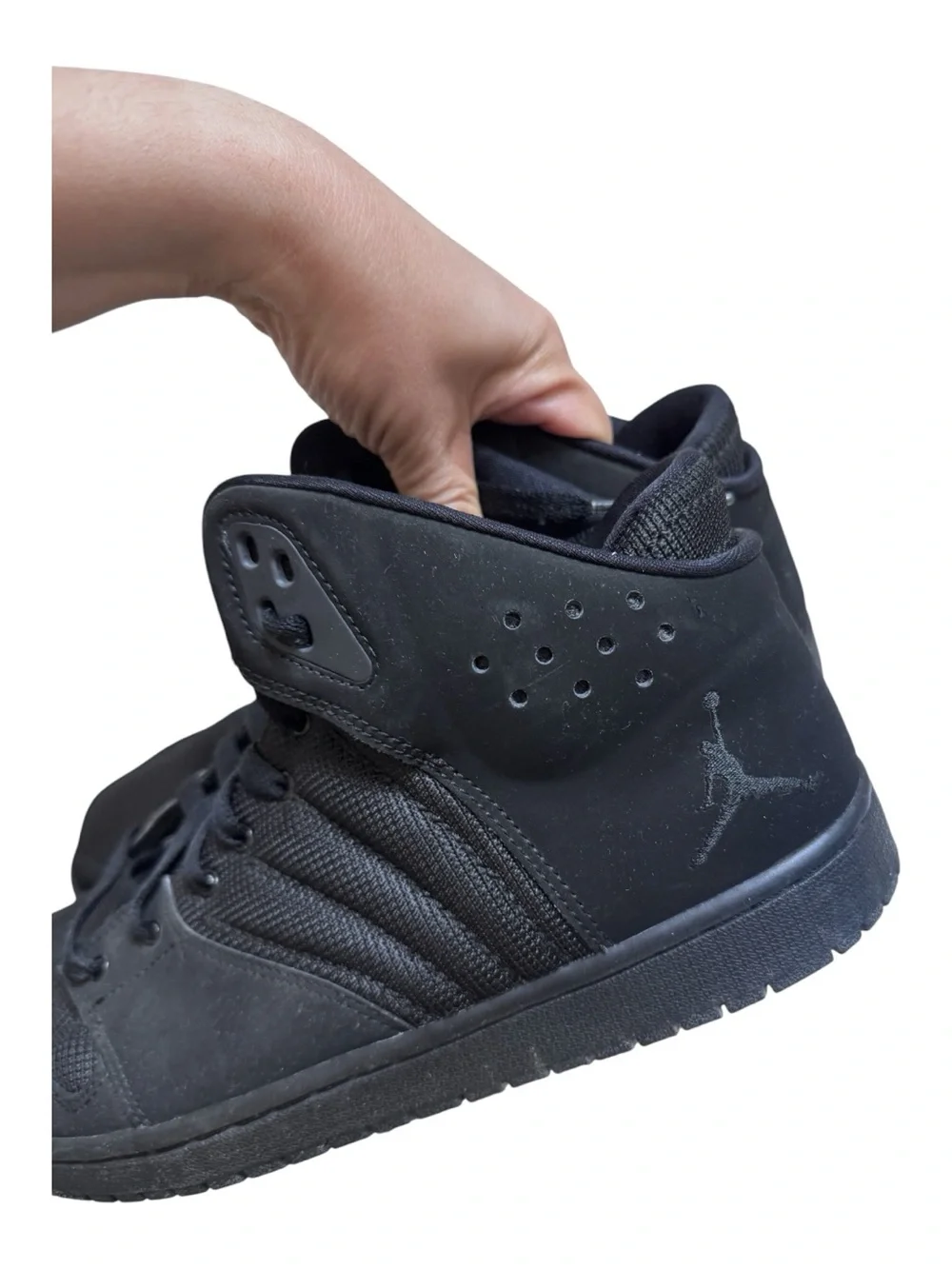 Jordan Men's All-Black High-Top Sneakers